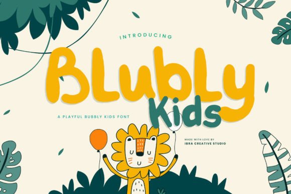Blubly Kids: The Playful Font for Digital Branding