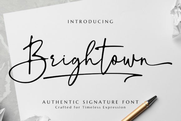 Brightown: The Elegant Script Font for a Polished Brand