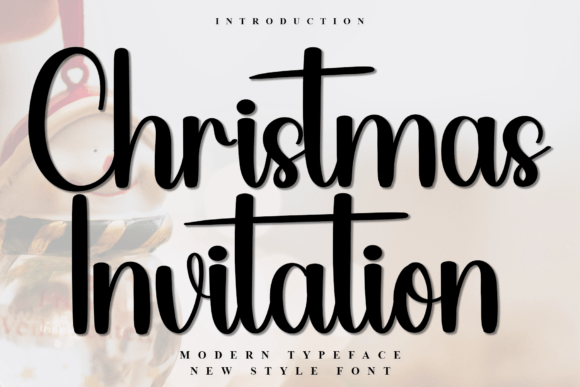 Christmas Invitation: A Festive Typeface for Web Design