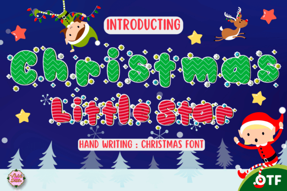 Christmas Little Star: A Festive Font for Polished Branding