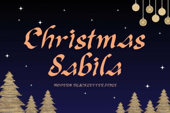 Christmas Sabila Font Review for Modern Web Design