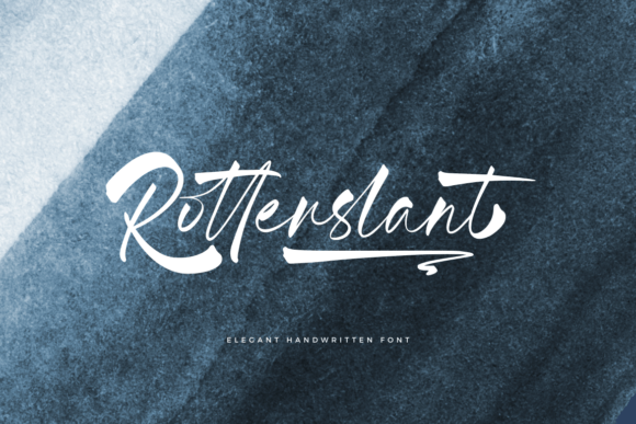 Discover Rotterslant: A Handwritten Font for Elegant Publishing