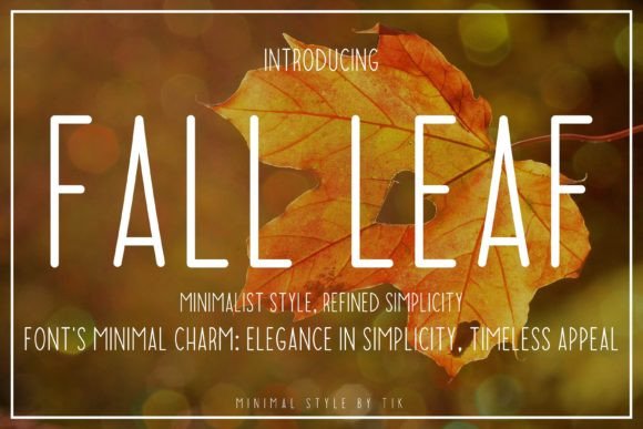 Enhance Your Campaigns with Fall Leaf, the Versatile Typeface