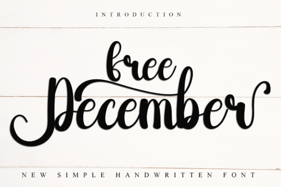 Free December: The Font That Gives Your Brand a Warm, Handwritten Touch