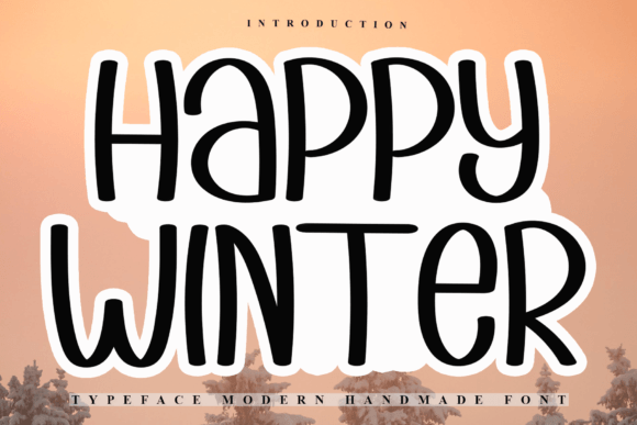 Happywinter: A Festive Typeface for Editorial Charm