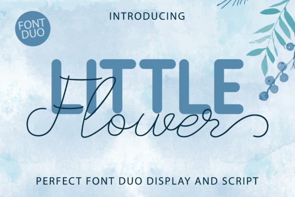 Little Flower Duo: A Font Pair for Playful Digital Branding