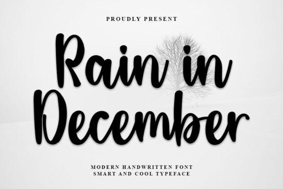 Rain in December: A Festive Font for Brand Storytelling