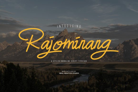 Rajominang: A Premium Script Font Built for Modern Marketing