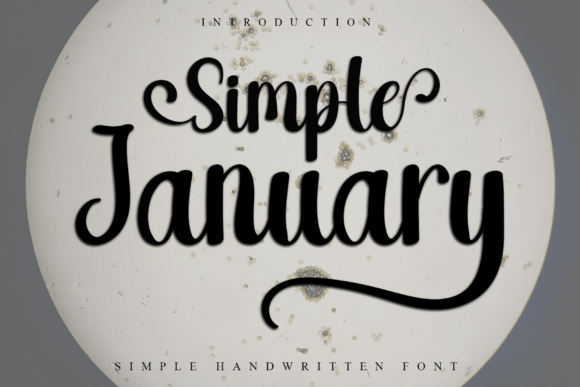 Simple January: A Versatile Handwritten Font for Engaging Designs