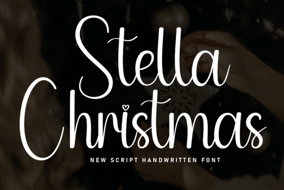Stella Christmas: A Sweet Handwritten Font for Creative Products