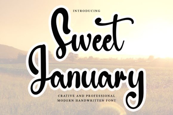 Sweet January: A Friendly Script Font for Digital Design