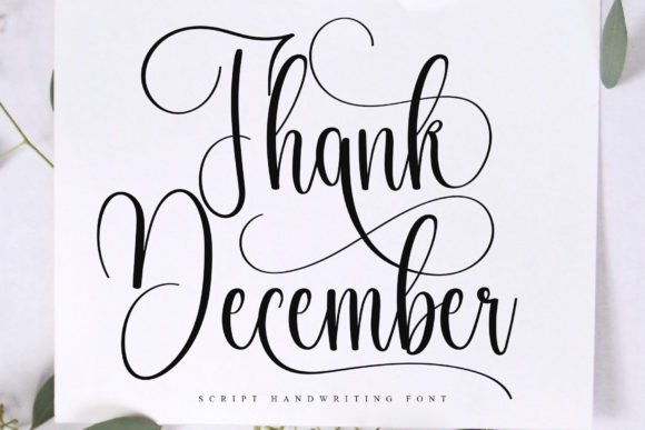 Thank December: A Stylish Handwritten Font for Web Design