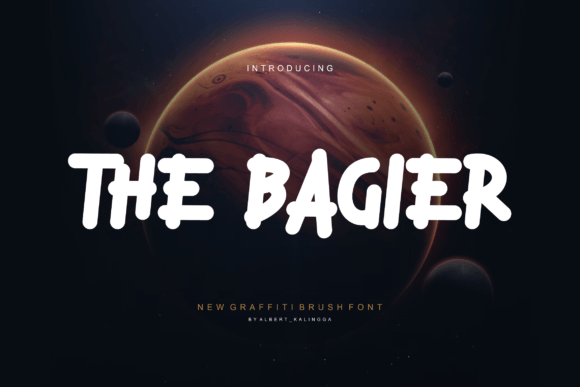 The Bagier Font: A Handmade Brush Stroke for Your Craft Business