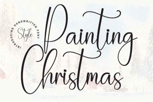 The Editorial Personality of Painting Christmas Font