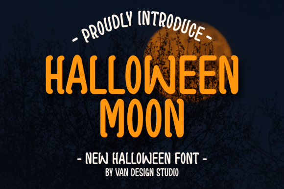Using Halloween Moon Font for Editorial Design